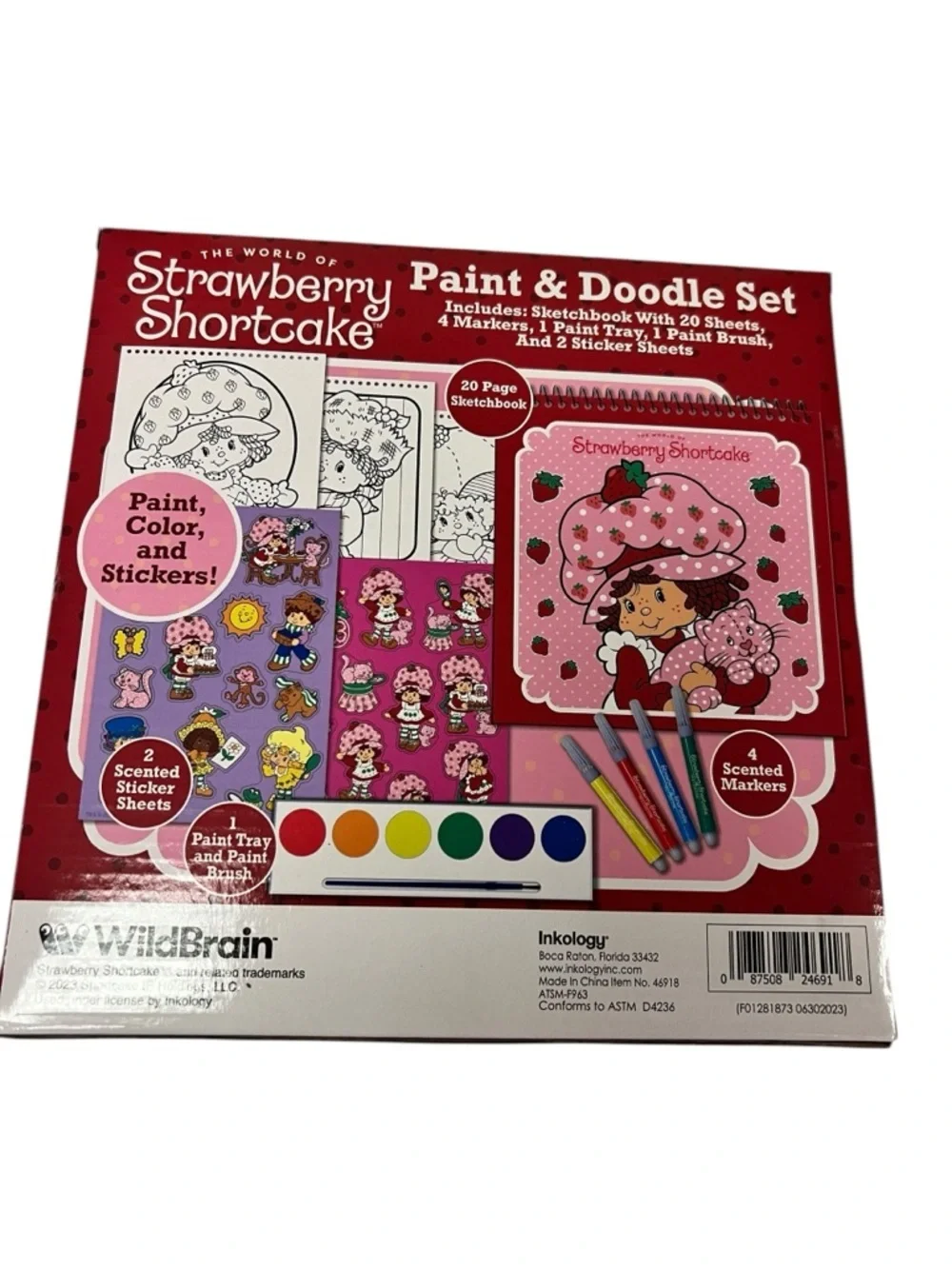 Strawberry Shortcake Pink Paint & Doodle Set